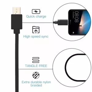 Fast Charging Charger Micro USB Lead Cable 1M 2M 3M USB Lead For Samsung Galaxy - Picture 1 of 9