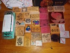 Stamp Collection (Metal Letters,Wooden,Rubber) Vintage - Picture 1 of 4