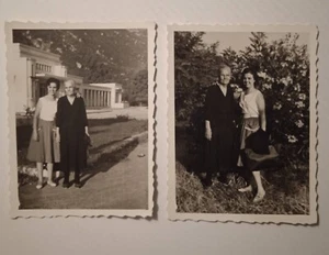 2 x Vintage alte Fotos Großmutter KAMENA VOURLA Therme 1959 GRIECHENLAND ORG - Bild 1 von 2