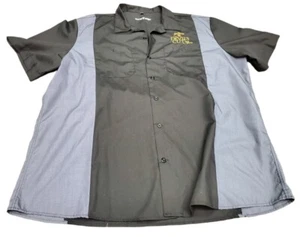  Jim Beam Embroidered Logo Men's Button Down Shirt XXL devils cut 90 proof - Picture 1 of 7