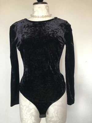 Gianni Versace Vintage Velvet Bodysuit - Image 1 of 4