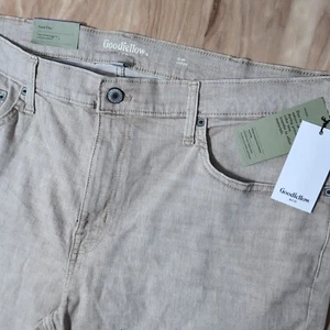 NUEVO Pantalones Cortos de Jean Planos Goodfellow & Co Total Flex 10" Entrepierna Para Hombres 42 Delgados Gris - Imagen 1 de 9