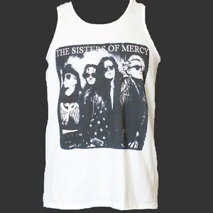The Sisters of Mercy Goth New Wave Punk Rock T-SHIRT vest top unisex white S-2XL - Picture 1 of 1