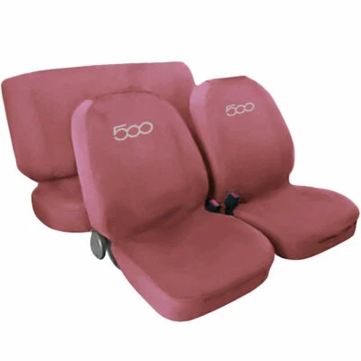 COPRISEDILI COMPATIBILI CON 500 FODERE MISTO COTONE COLORE ROSA - Immagine 1 di 4
