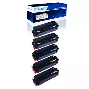 Cartucho de tóner 5Pk CF410X 410X compatible con HP Color LaserJet M452dn M452nw MFP M377dw - Imagen 1 de 18