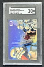 2021 Star Wars Galaxy Chrome Mos Eisley After Dark Purple Refractor /25 SGC 10