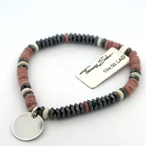 Thomas Sabo Love Bridge Disc Colour Stone Bracelet LBA0025-832-7-L15.5 NWOT - Bild 1 von 1