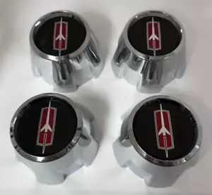 NEW GM 1978-1988 OLDSMOBILE CUTLASS Wheel CHROME Center Hub Cap SET OF 4 - Picture 1 of 7