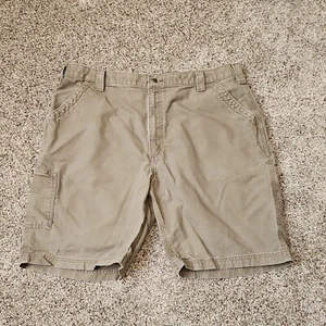 Carhartt Herren Original Fit Cargo Canvas Shorts Gr. 40 Arbeit Robust Khaki Grün - Bild 1 von 10