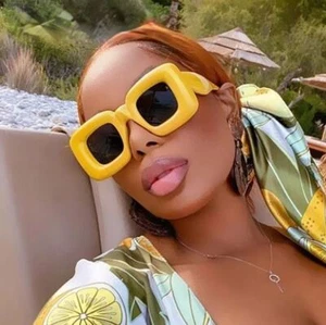 Sunglasses Women Luxury Glasses Fashion Thick Frame Square Gafas Lentes Mujeres - Picture 1 of 19