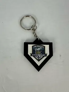 Los Angeles Dodgers 50th Anniversary Keychain 2008 DHL Home Plate - Picture 1 of 4