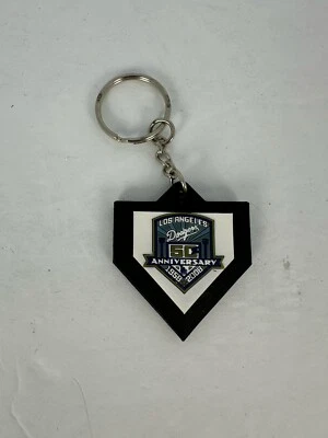 Los Angeles Dodgers 50th Anniversary Keychain 2008 DHL Home Plate - Image 1 of 4