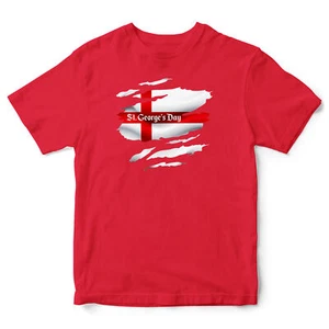 England Grunge T Shirt For Kids St Georges Day shirt Country George's English... - Picture 1 of 10