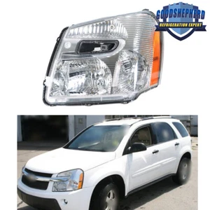 Faro lateral izquierdo halógeno cromado carcasa faro para Chevy Equinox 2005-2009 - Imagen 1 de 10