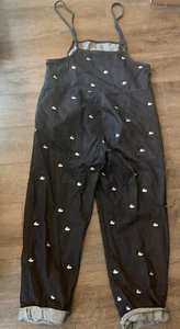 Frank and Oak Black Denim Overalls Disney Mickey Mouse All Over See Description - Picture 1 of 7