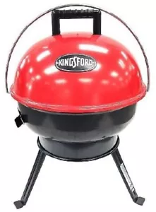 Kingsford 14" Kettle Charcoal Grill with Hinge, Red & Black ~ Brand New In Box - Picture 1 of 2