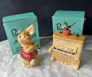 PenDelfin handbemalter Stonecraft Hase Kaninchen „Klopfer“ & „Klavier mit seltener Pflanze - Bild 1 von 24