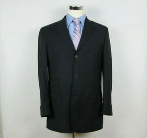 TED BAKER 100% Wool Navy Striped Jacket Pants SUIT 40 R - 34 - Picture 1 of 12