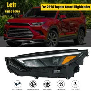 Headlight Replacement For Toyota Grand Highlander Hybrid/XLE 2024 LH w/o LED DRL - Picture 1 of 12
