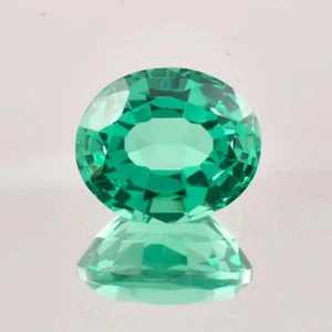 Natural Flawless Green Colombian Emerald Oval Cut Loose Gemstone GIT Certified - Picture 1 of 6