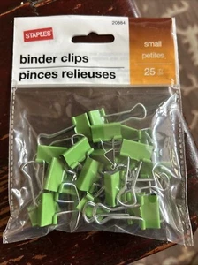 BINDER CLIPS -Size SMALL - QUANTITY 25 - New In Bag - Picture 1 of 2