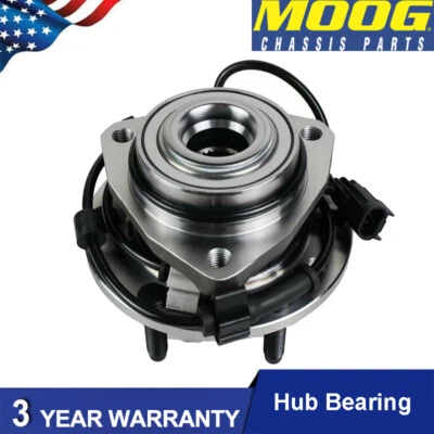 Conjunto de buje de cojinete de rueda delantera MOOG para GMC Envoy Chevrolet Traliblazer 02-09 Foto 1 de 4