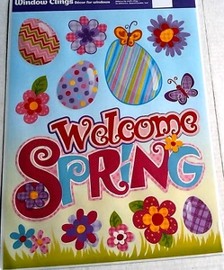 EASTER Window Cling WELCOME SPRING - Picture 1 of 1