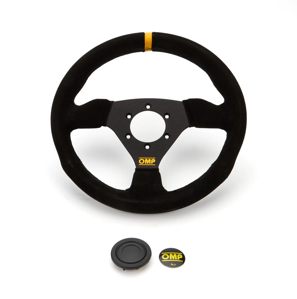 OMP RACING, INC. Steering Wheel Trecento Black Suede Leather OD0-1975-071 Foto 1 de 1