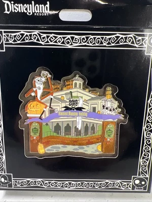 Disneyland Haunted Mansion Holiday 2019 Jack - Nightmare Jumbo Pin LE 3000 Foto 1 de 4