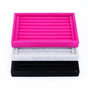 Ring Schmuck Display Aufbewahrungsbox Tablett Etui Organizer für Krawattenklammer Ohrringe - Bild 1 von 7
