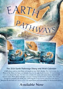The Earth Pathways 2026 Tagebuch / Kalender UK Natur Illustration Geschenk Spirituell - Bild 1 von 3