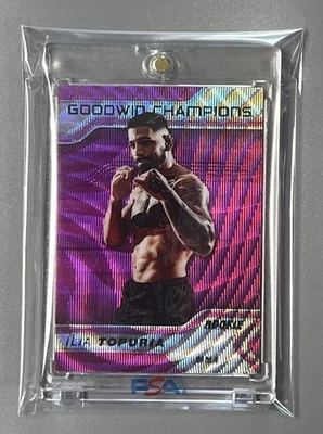 ILIA TOPURIA 🏆 UFC WORLD CHAMPION!!! “RARE” ✨ROOKIE✨ CARD (PINK REFRACTOR) - Image 1 of 2