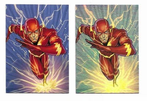 2 Cards 2012 DC Comics Cryptozoic Regular & Foil Parallel The Flash #21 New 52 - Picture 1 of 2