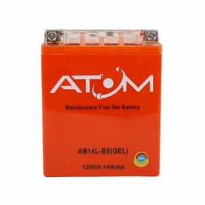 YB14L-A2 Atom Gel Motorradbatterie 12V 14Ah für Honda CBX 1000 79-82 CX 500 650 - Bild 1 von 5