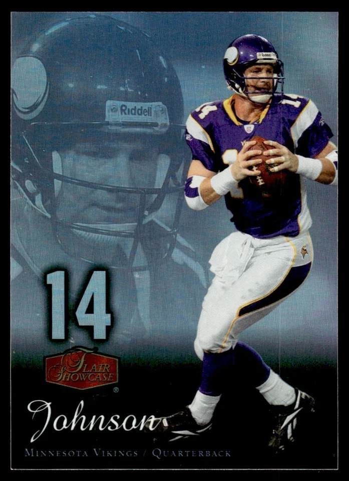 2006 Flair Showcase Brad Johnson Minnesota Vikings #54 - Image 1 of 2