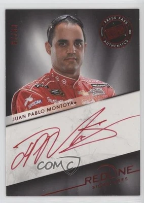 2013 Press Pass Redline Signatures Red /99 Juan Pablo Montoya #RS-JPM Auto - Image 1 of 2