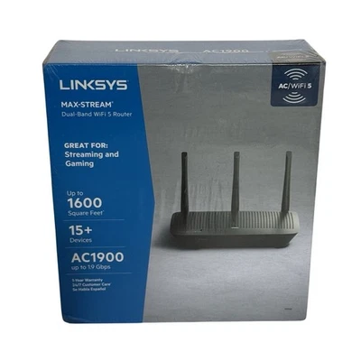 Linksys AC1900 Dual-Band Wifi 5 Router 1.9 Gbps - Image 1 of 3