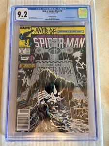Web Of Spider-Man #32 CGC 9.2 WT 1987 Newsstand Edition classic Zeck cover - Picture 1 of 3