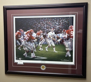 Daniel Moore Art Print "The Comeback" Mike Shula / Albert Belle Bama vs. Georgia - Picture 1 of 11