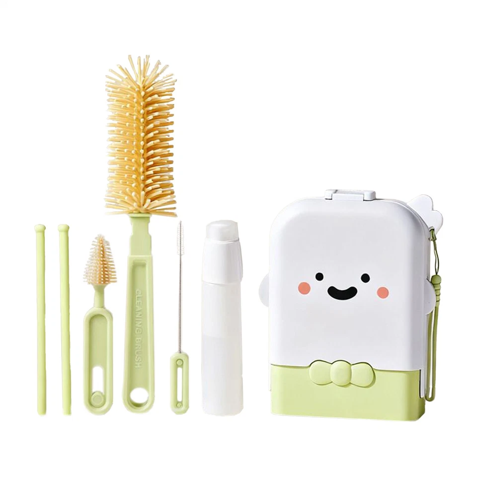 Kit de limpieza de biberón de viaje con lavadora de estuche de almacenamiento Foto 1 de 4