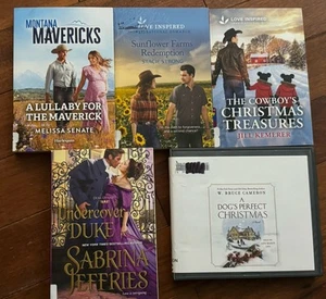 Lot Book Harlequin Love Inspired Heartwarming Romance & Christmas CD Audiobook - Foto 1 di 12