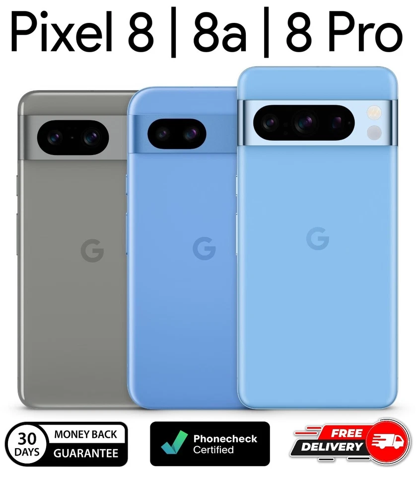 Google Pixel 8 | 8a | 8 Pro - 128GB | 256GB  - Unlocked Verizon AT&T T-Mobile - Image 1 of 1