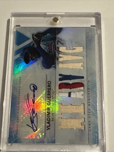 2015 Topps Triple Threads Relics Sapphire /3 Vladimir Guerrero Autogramm HOF - Bild 1 von 3