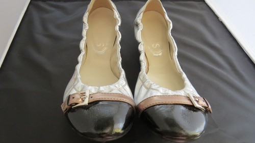 TOD’S TOD'S Flats bicolore in pelle morbida da donna taglia USA:7