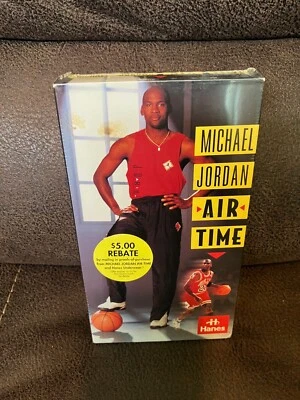 FACTORY SEALED VHS Michael Jordan AIR TIME in super condition SHIPS FREE - Image 1 of 3