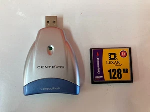 Carte CompactFlash Lexar 128 Mo plus lecteur Centrios - Photo 1 sur 1