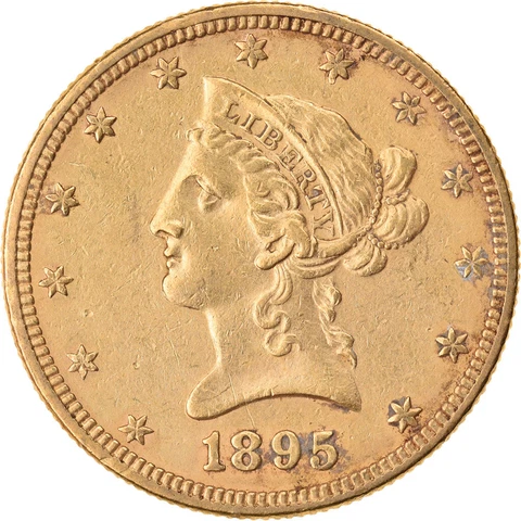 [#864283] Coin, United States, Coronet Head, $10, Eagle, 1895, U.S. Mint, Philad Cover
