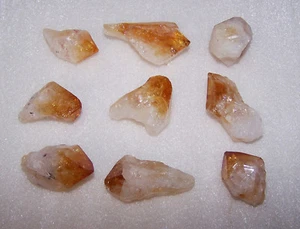 10 Stück natürliche grobe Citrin Punkte 4,9 Unzen Gestein - Bild 1 von 2