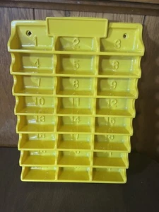yellow plastic die cast car holder hanging Fair Holds 24 Cars - Picture 1 of 18
