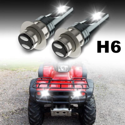 Kit faros LED H6M 6000K bombillas blancas para Honda Foreman 400 450 1997 1998-2004 Foto 1 de 4